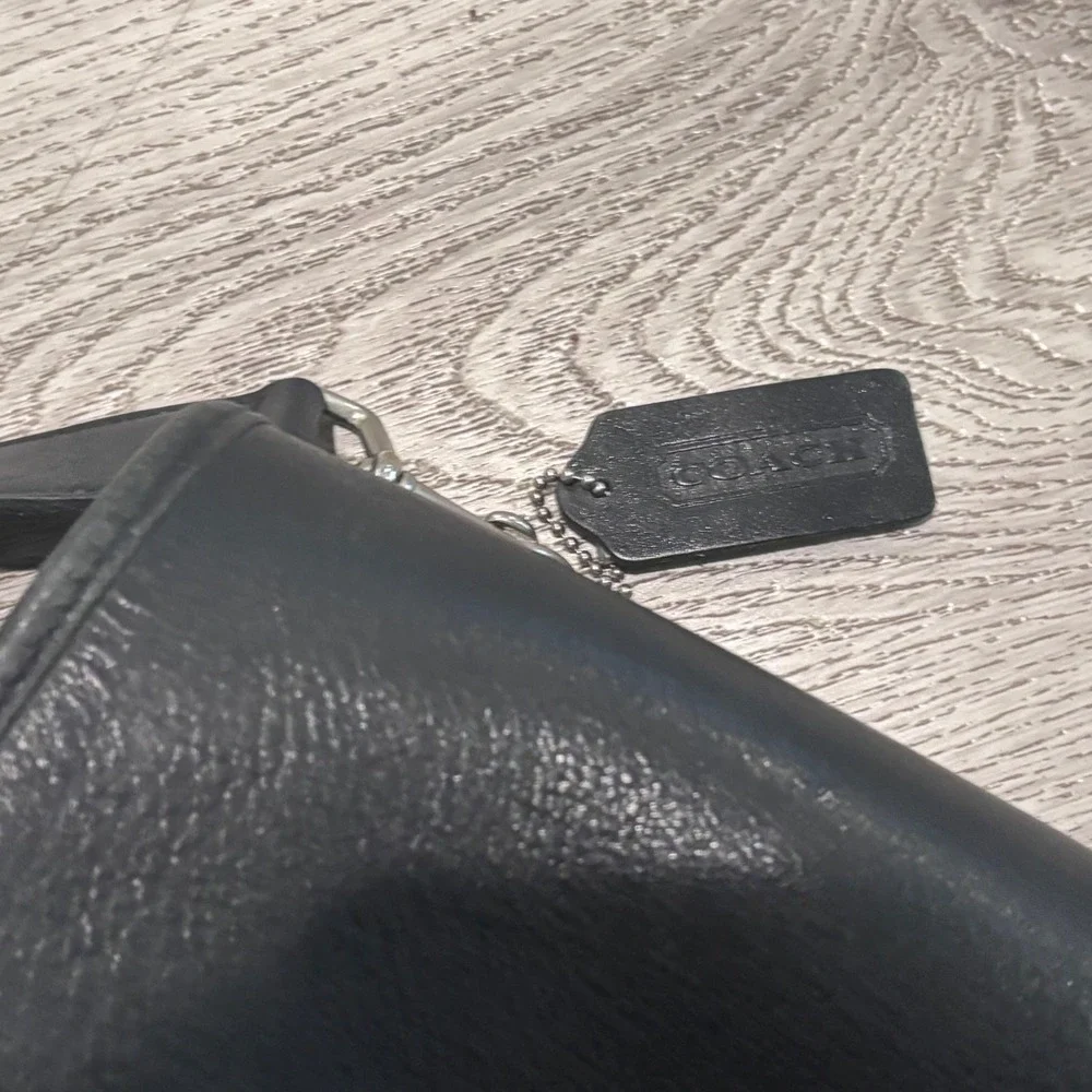 Coach Briefcase Black Leather Messenger Bag‎ Laptop A1S-5310 Business